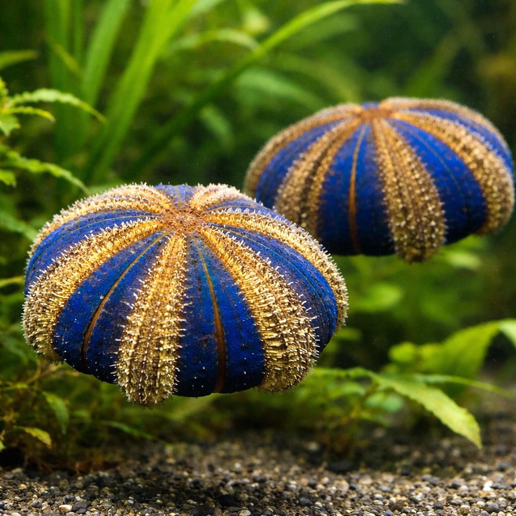 Black Sea Urchin M — tropical fish for sale UK — AI pair planted view