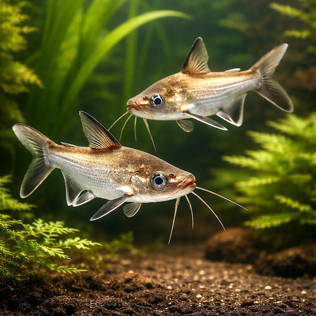 Shark catfish, Tete sea catfish — tropical fish for sale UK — AI pair planted view