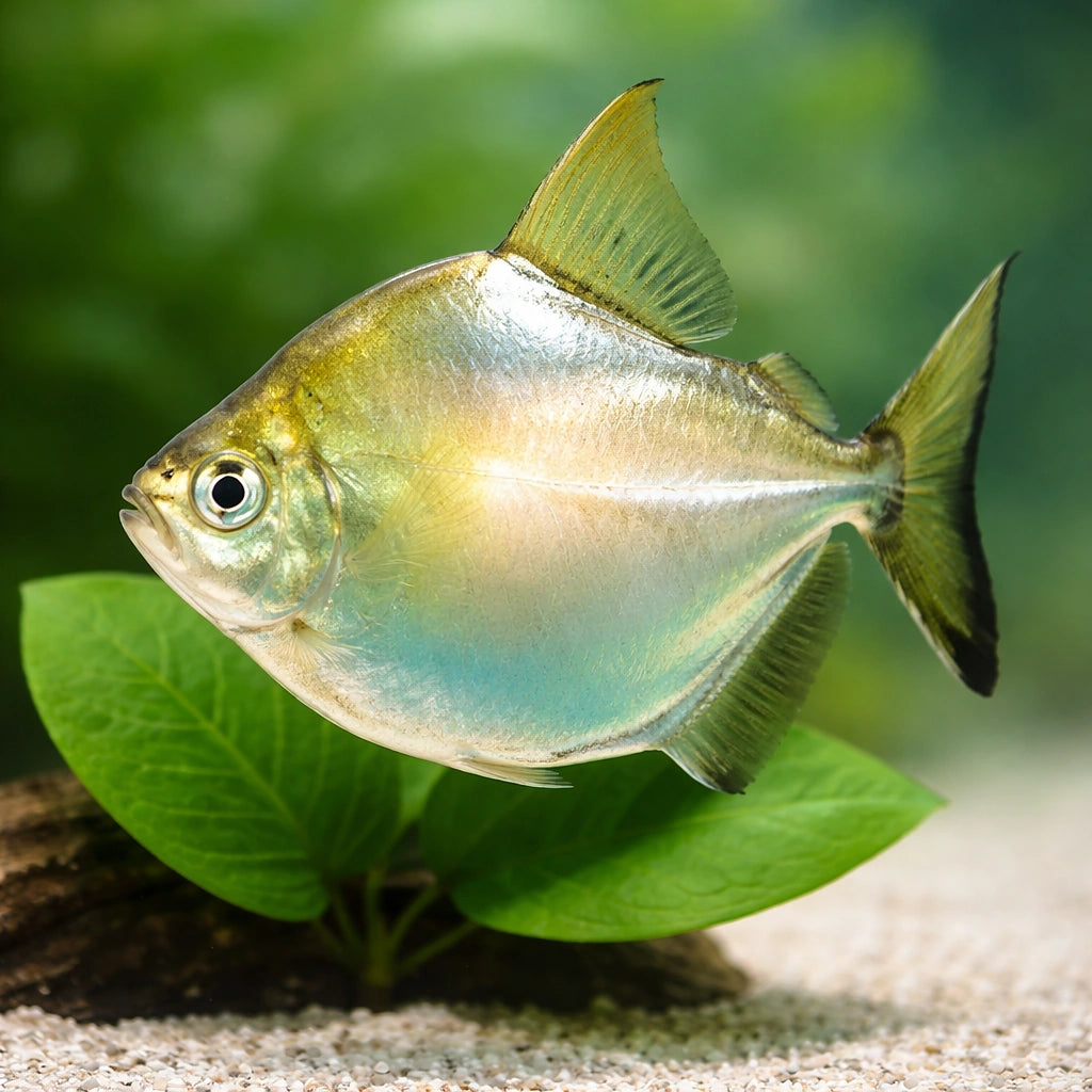 Silver dollar — tropical fish for sale UK — AI scale plant view