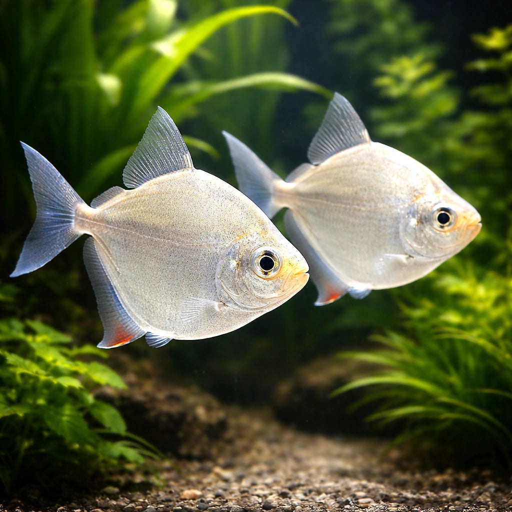 Silver Dollars — South American Tetra for sale UK — AI pair planted view