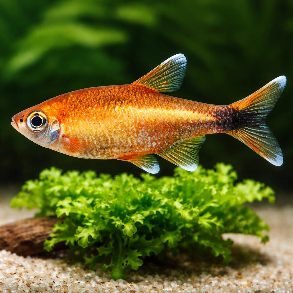 Silver Tip Tetra — tropical fish for sale UK — AI scale plant view