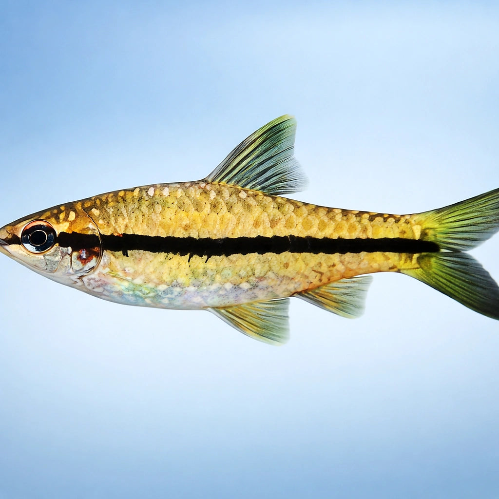 Slender Black-Striped Barb — tropical fish for sale UK — AI side clean view