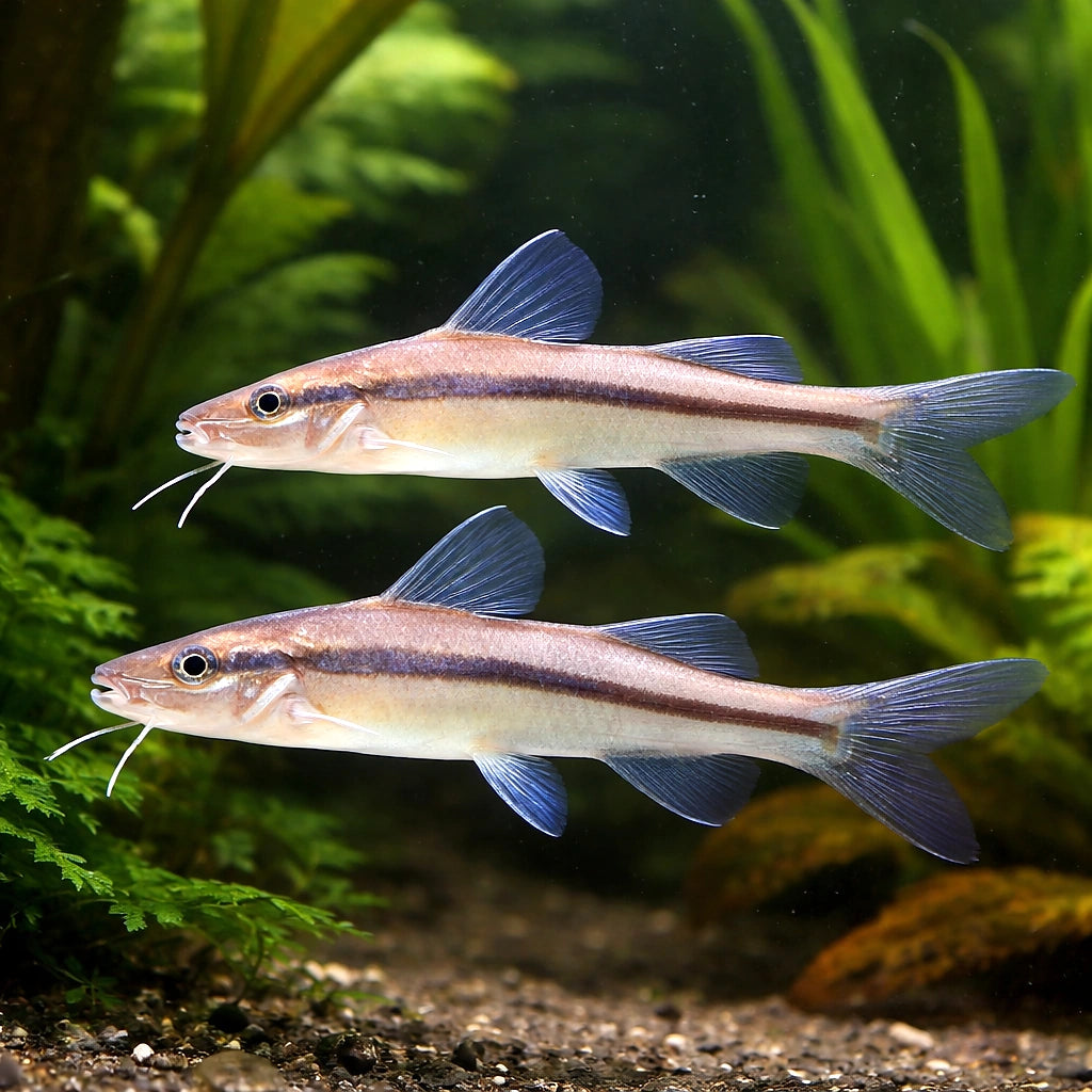 Slender Pimelodella — tropical fish for sale UK — AI pair planted view