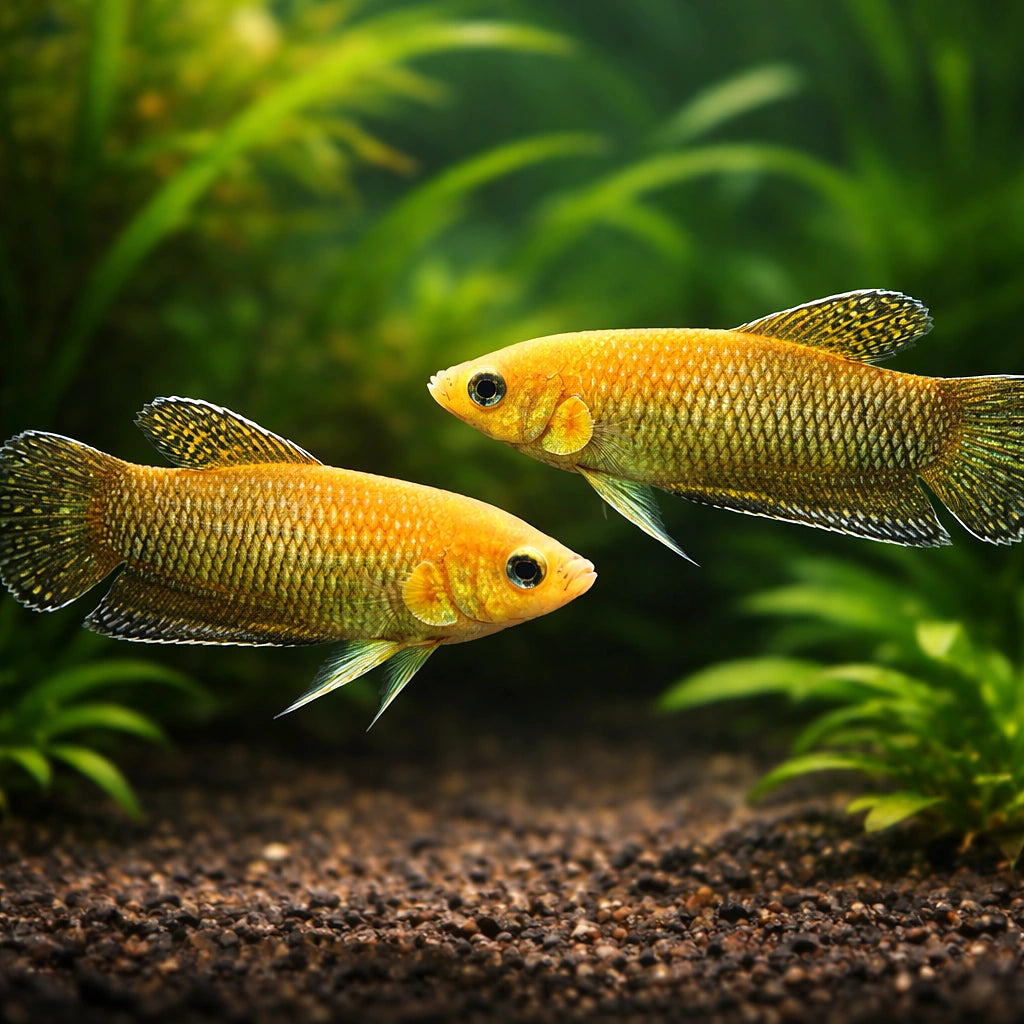 Slim Betta, Slender Betta — tropical fish for sale UK — AI pair planted view