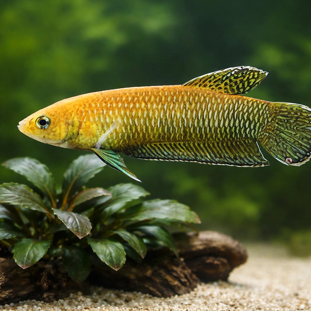 Slim Betta, Slender Betta — tropical fish for sale UK — AI scale plant view