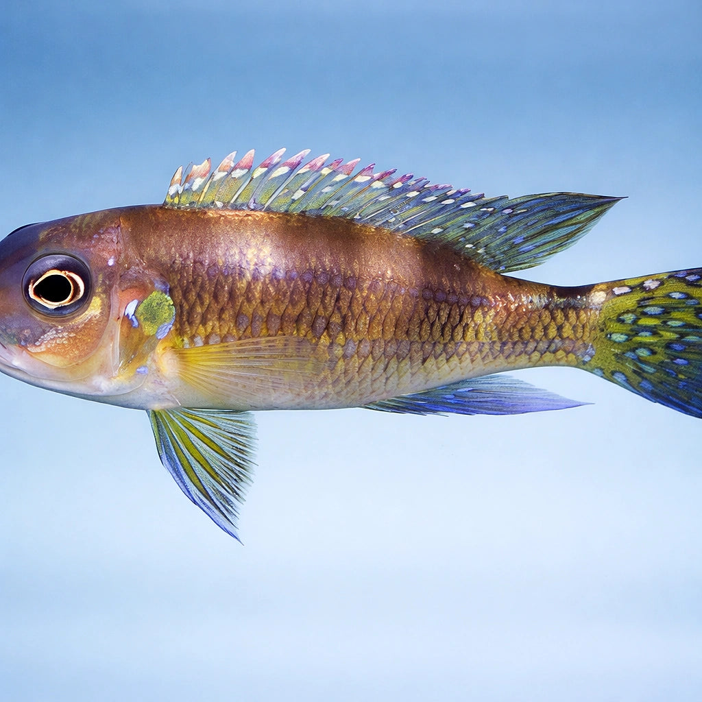 Spangled Cichlid — tropical fish for sale UK — AI side clean view