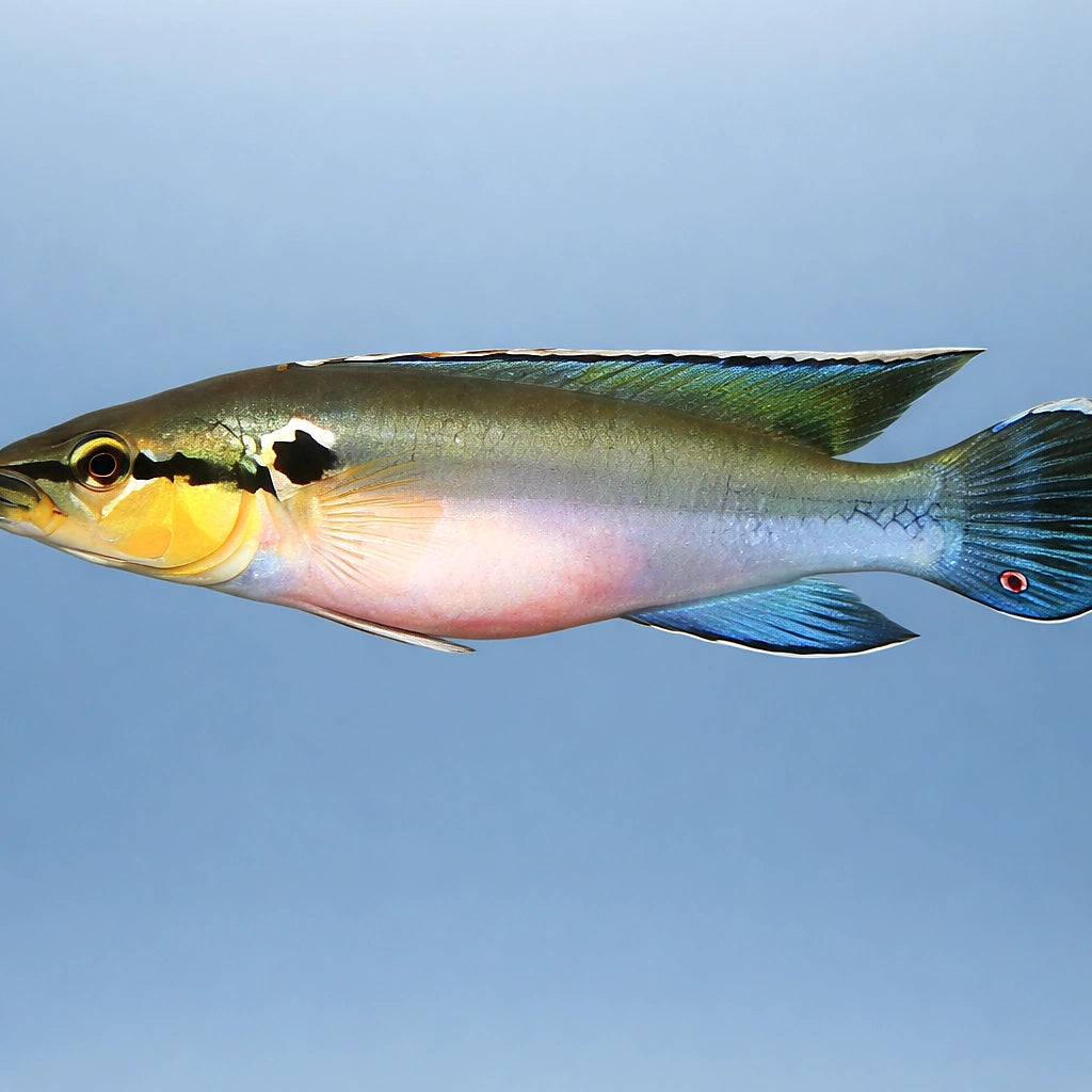 Spangled Pike Cichlid — tropical fish for sale UK — AI side clean view