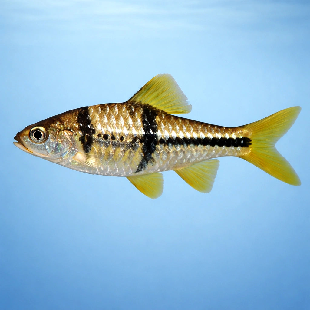 Spanner Barb, T-Barb — tropical fish for sale UK — AI side clean view
