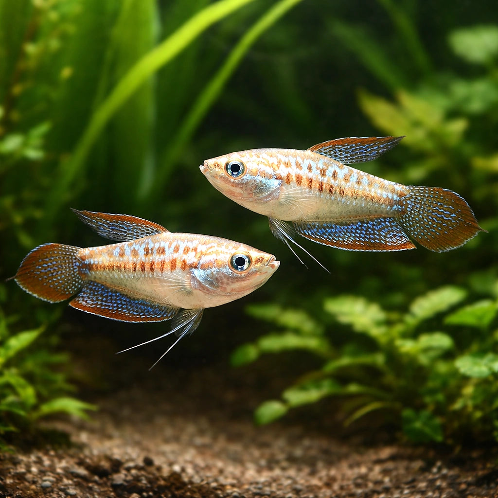 Sparkling Gourami — Labyrinth Fish &amp; Gouramis for sale UK — AI pair planted view