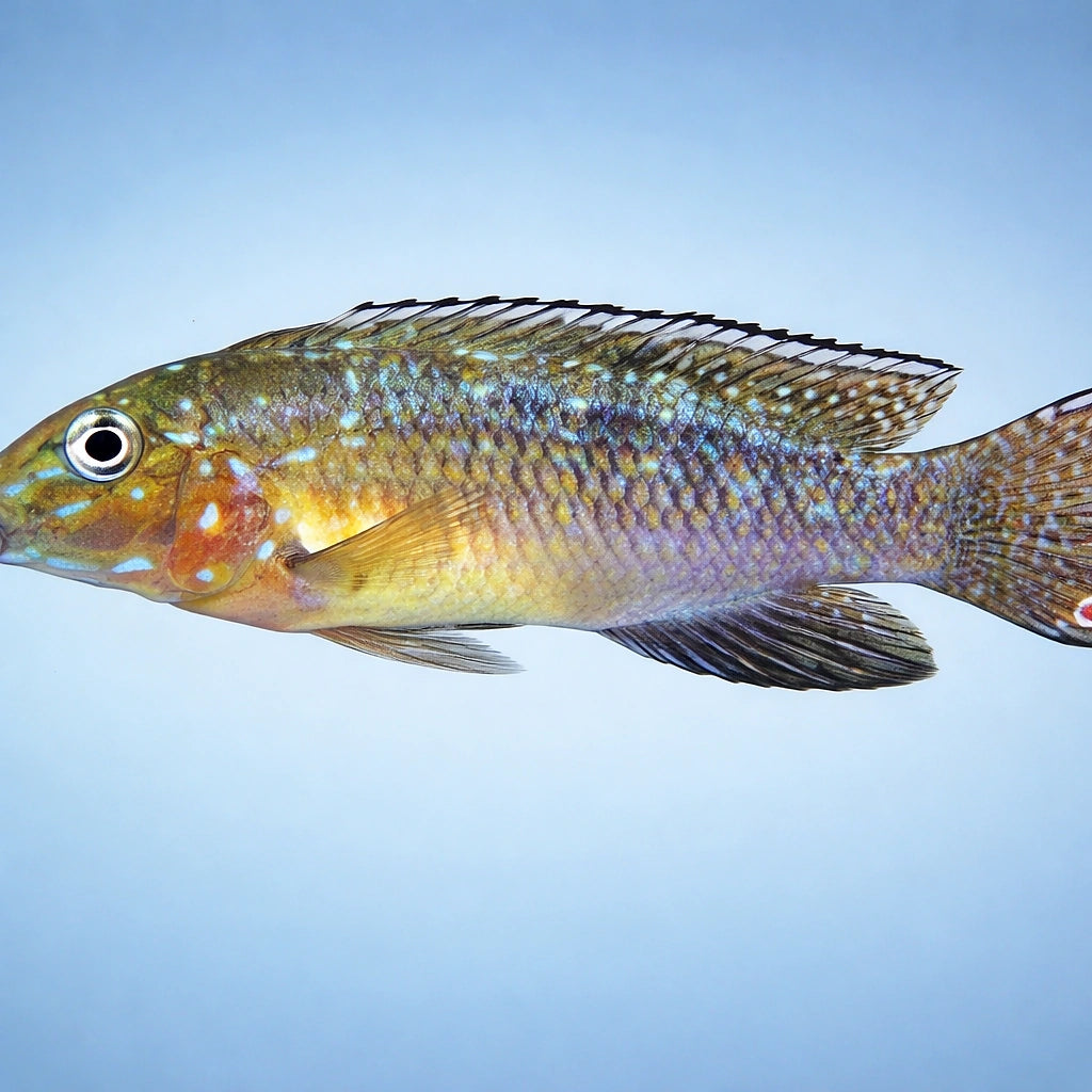 Spathodus ehrytrodon 3,5 - 4, — tropical fish for sale UK — AI side clean view