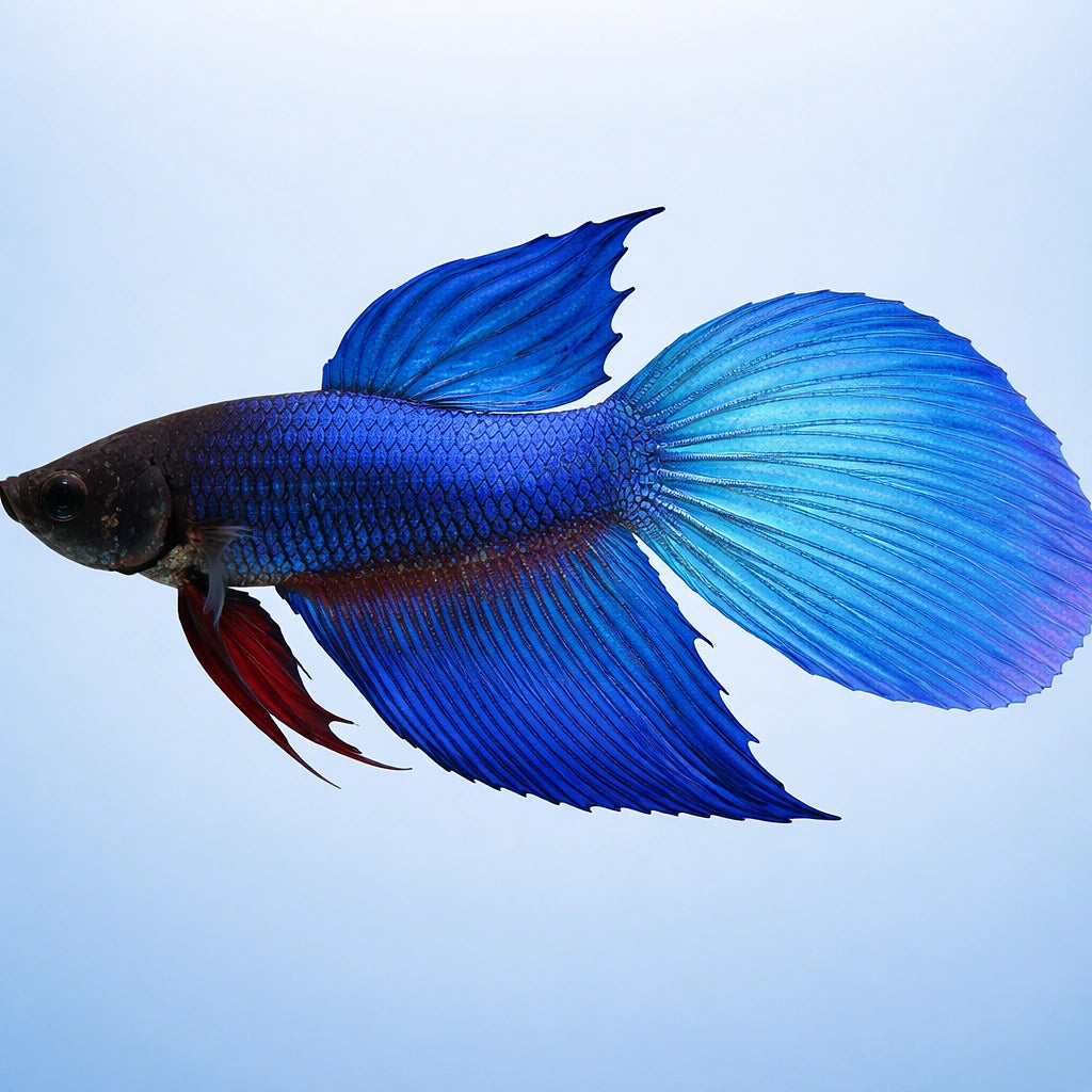 Standard Male Betta — tropical fish for sale UK — AI side clean view