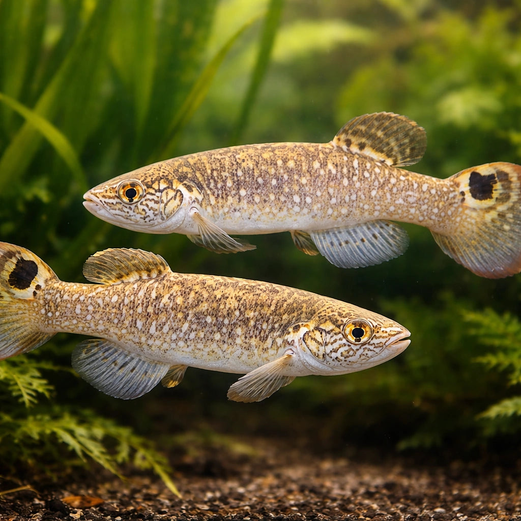 Stelifer Spot-Finned Killie — tropical fish for sale UK — AI pair planted view