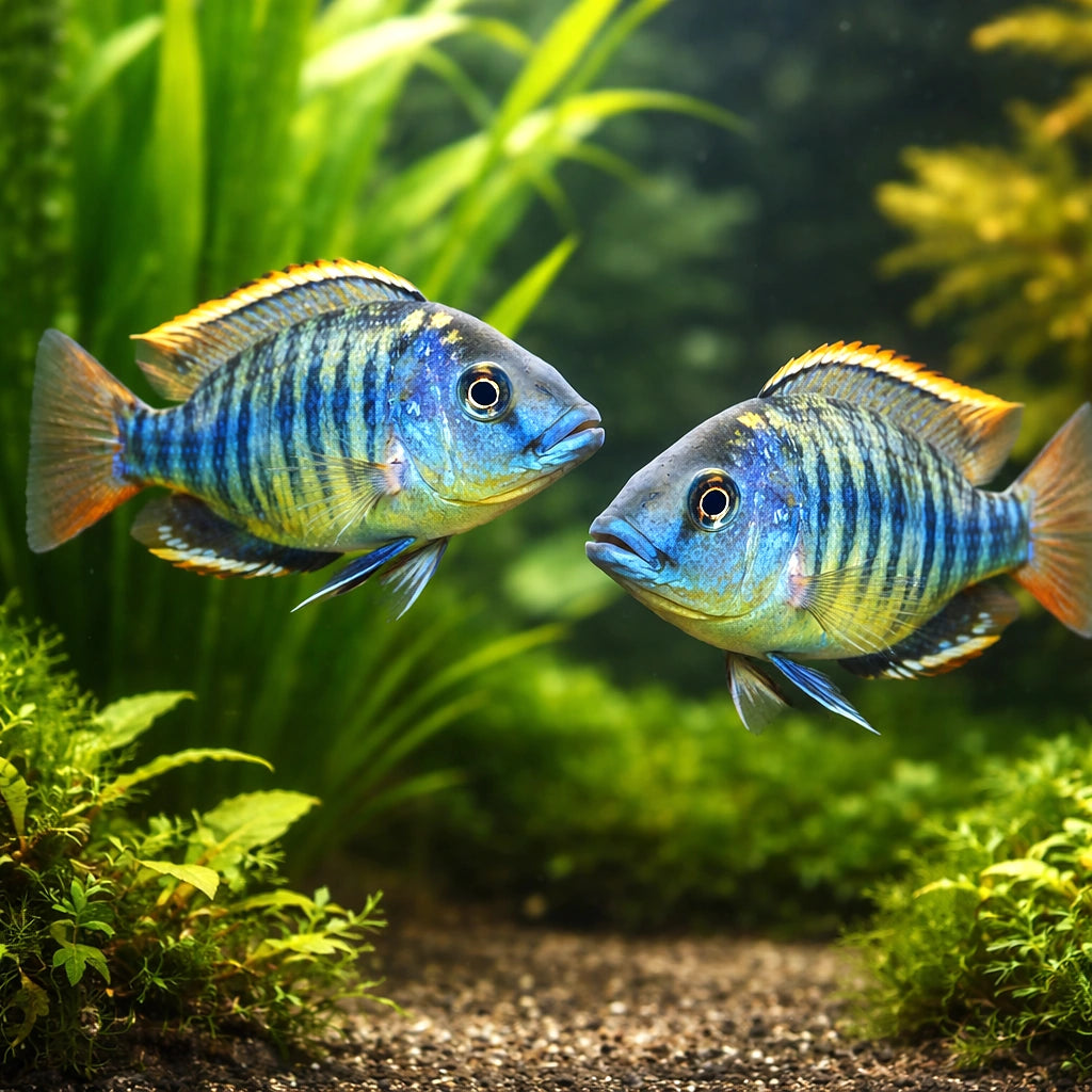 Steveni Tiger — tropical fish for sale UK — AI pair planted view