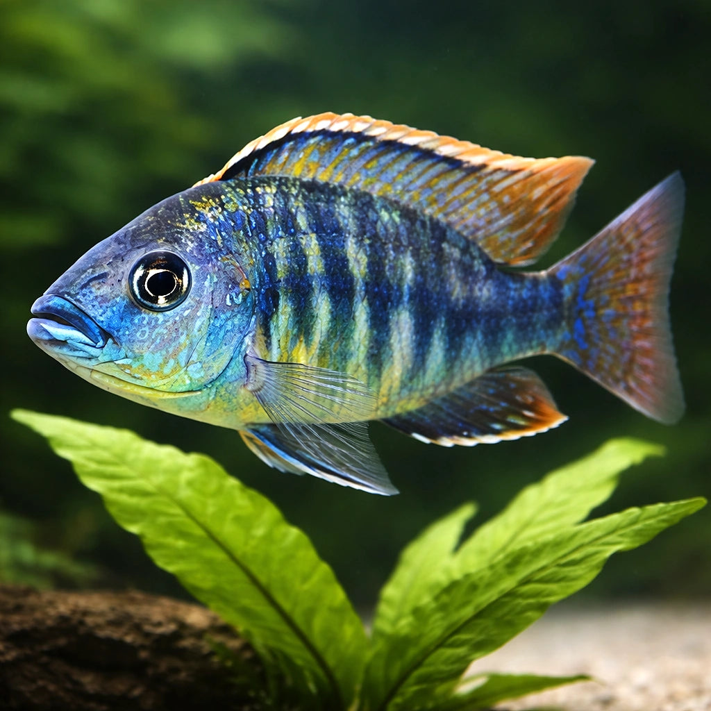 Steveni Tiger — tropical fish for sale UK — AI scale plant view