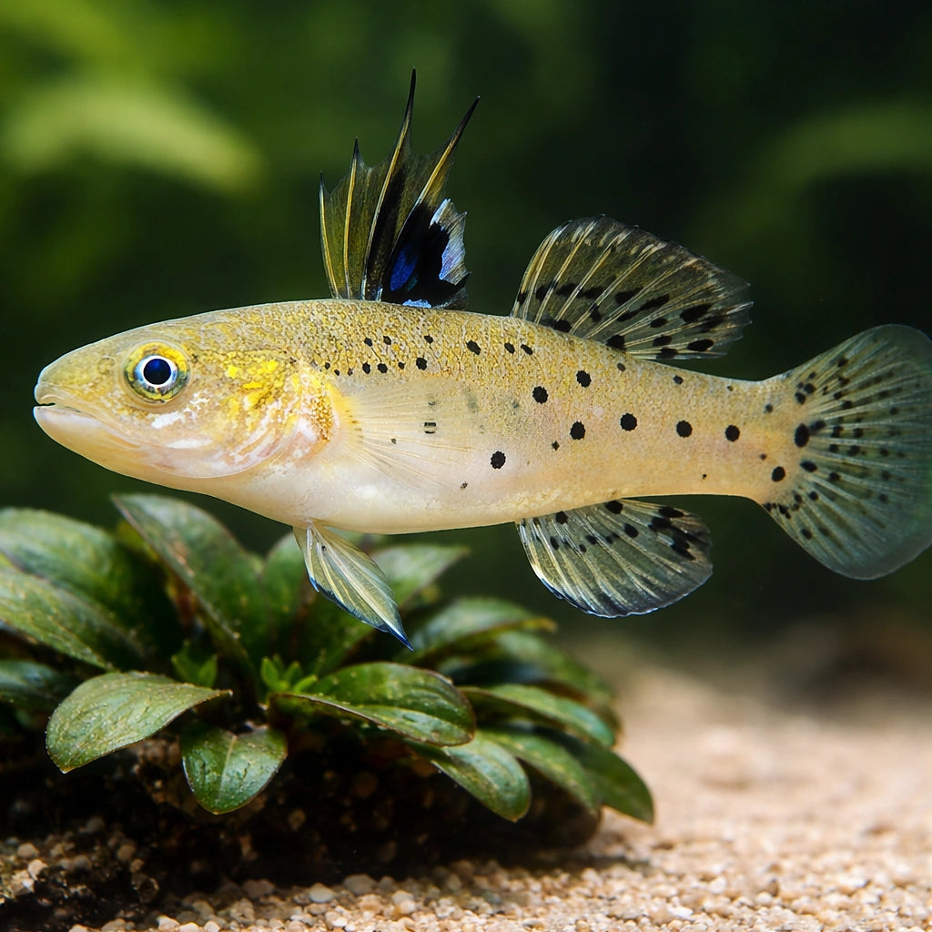 Stigmatogobius sadanundio 4 - — tropical fish for sale UK — AI scale plant view