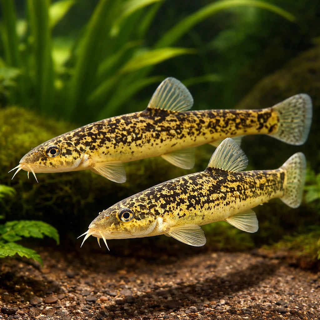 Stone Loach — tropical fish for sale UK — AI pair planted view