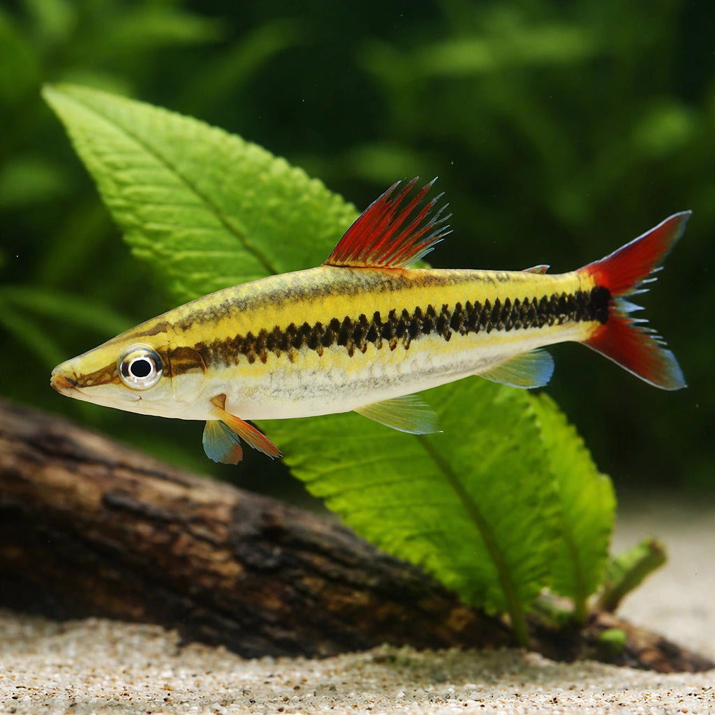 Striped Headstander — tropical fish for sale UK — AI scale plant view