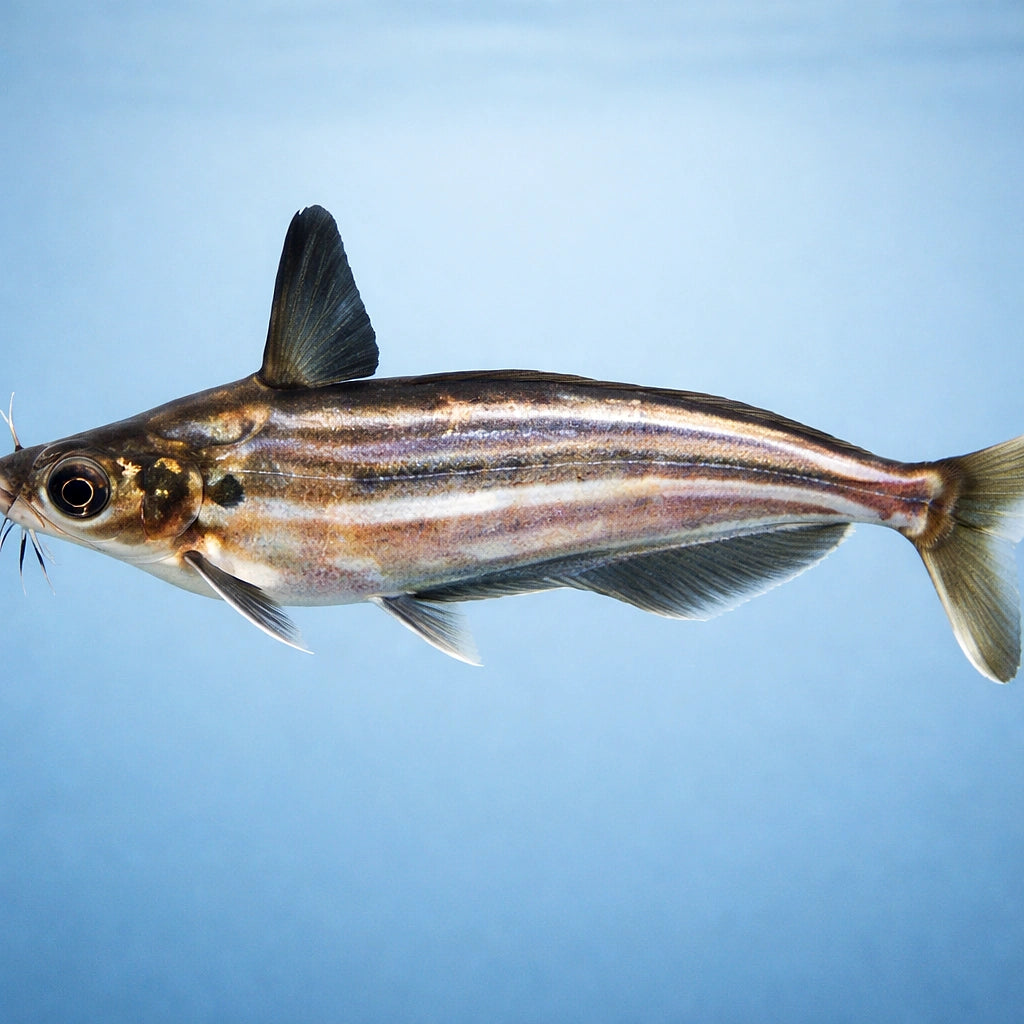 Striped Schilbe Catfish — tropical fish for sale UK — AI side clean view
