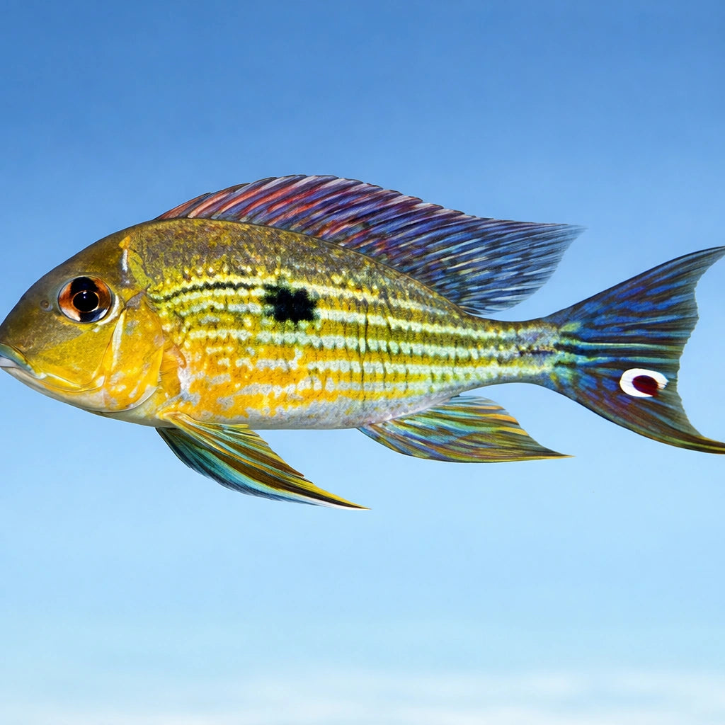 Surinam Geophagus — tropical fish for sale UK — AI side clean view