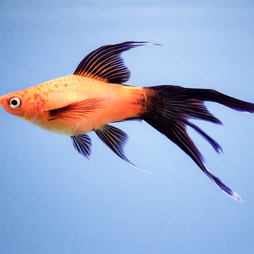 Swordtail Ada Red Lyra — tropical fish for sale UK — AI side clean view
