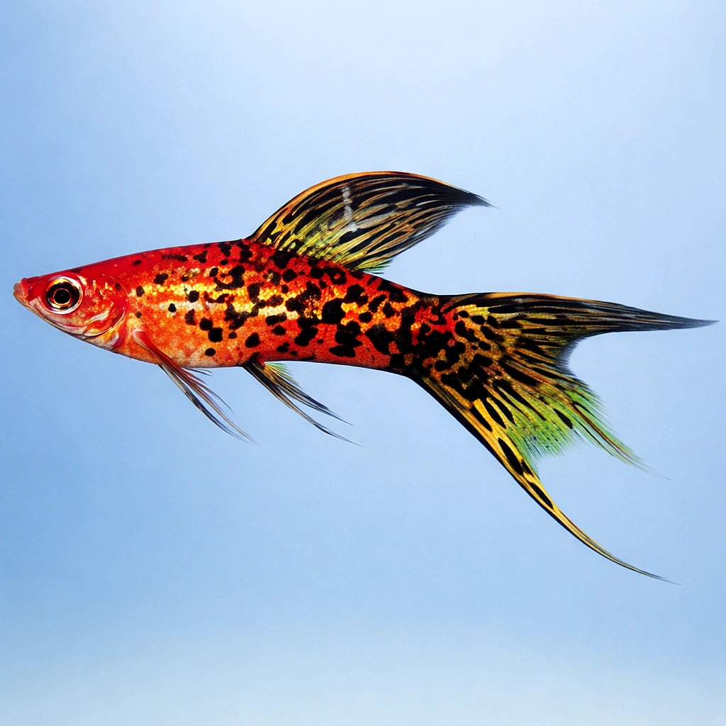 Swordtail Berlin Lyra — tropical fish for sale UK — AI side clean view