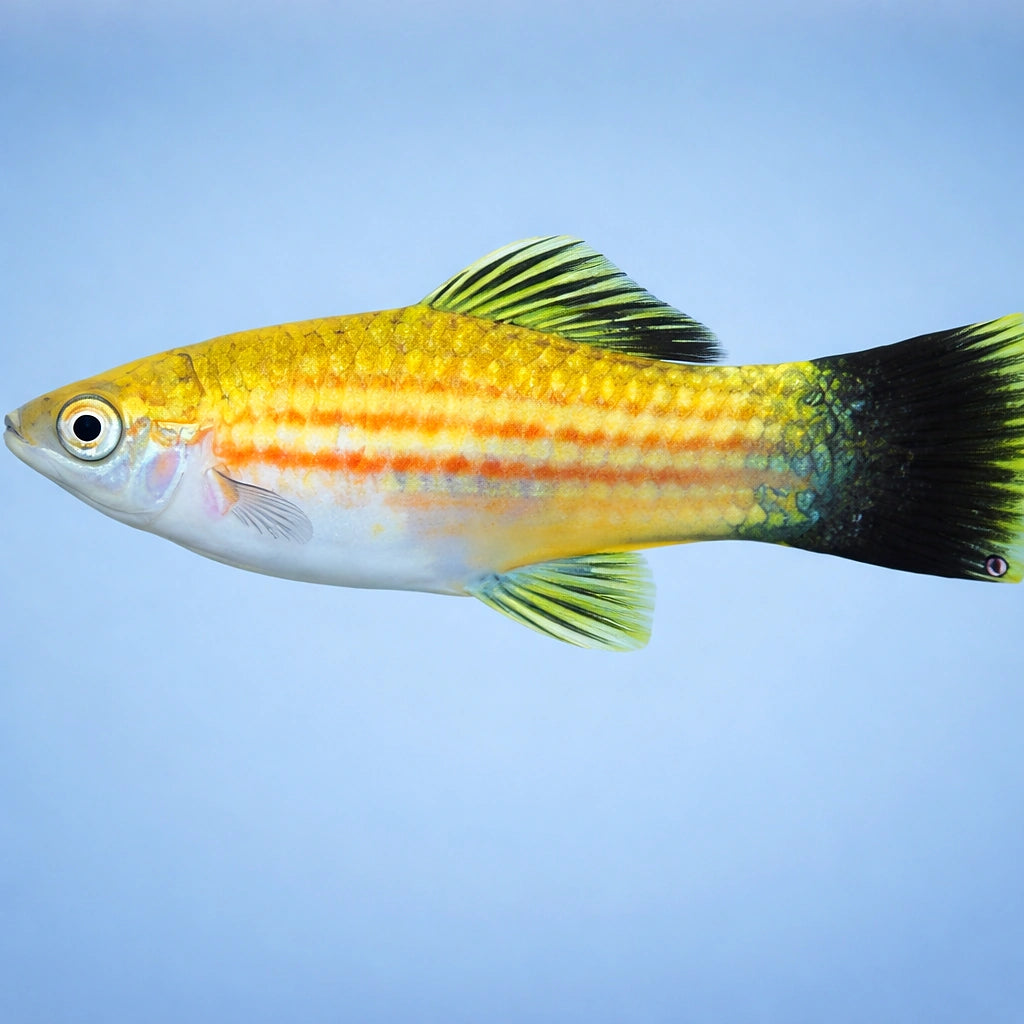 Swordtail Green Wagtail — tropical fish for sale UK — AI side clean view