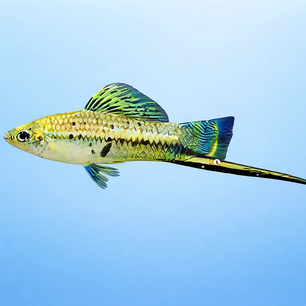 Swordtail Montezumae — tropical fish for sale UK — AI side clean view