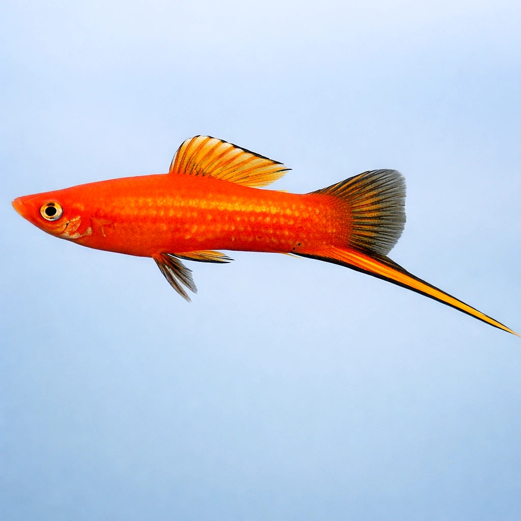 Swordtail Red — tropical fish for sale UK — AI side clean view