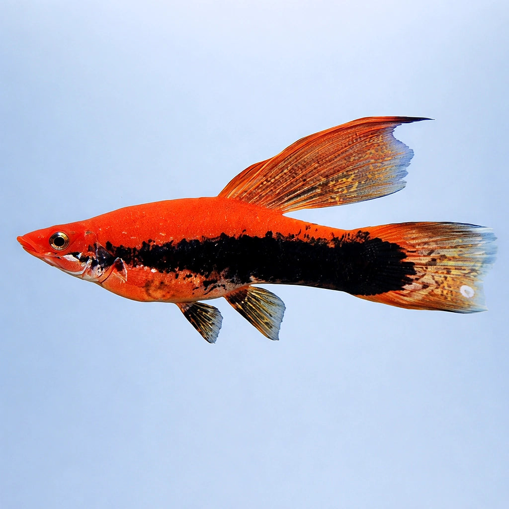 Swordtail Wien Lyra — tropical fish for sale UK — AI side clean view