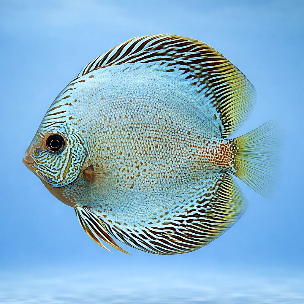 Symphysodon Blue Snake Skin — tropical fish for sale UK — AI side clean view