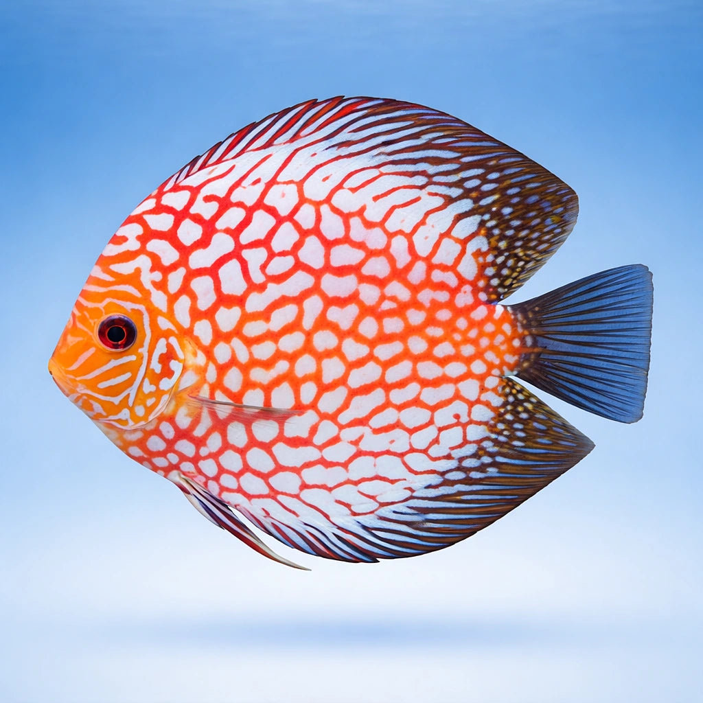 Symphysodon Pigeon Checkerboard — tropical fish for sale UK — AI side clean view