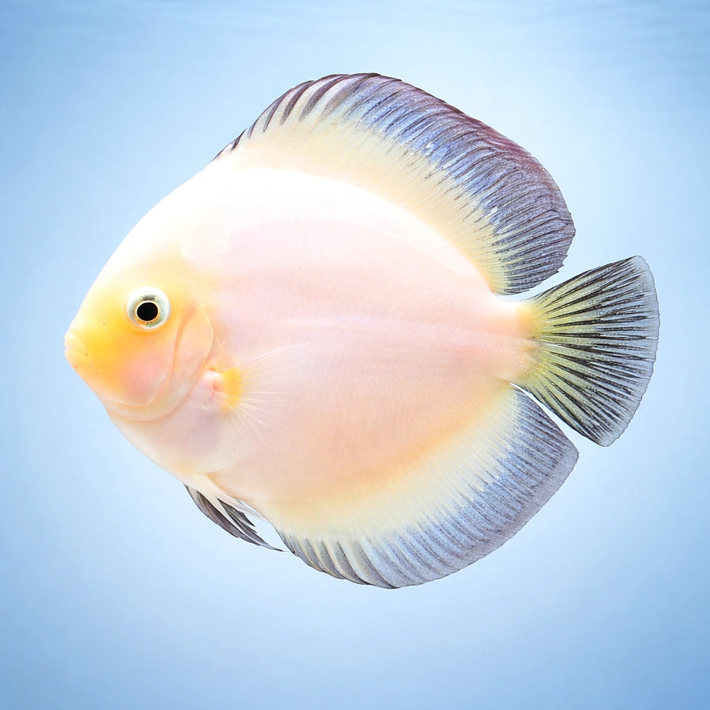 Symphysodon White Diamant — tropical fish for sale UK — AI side clean view