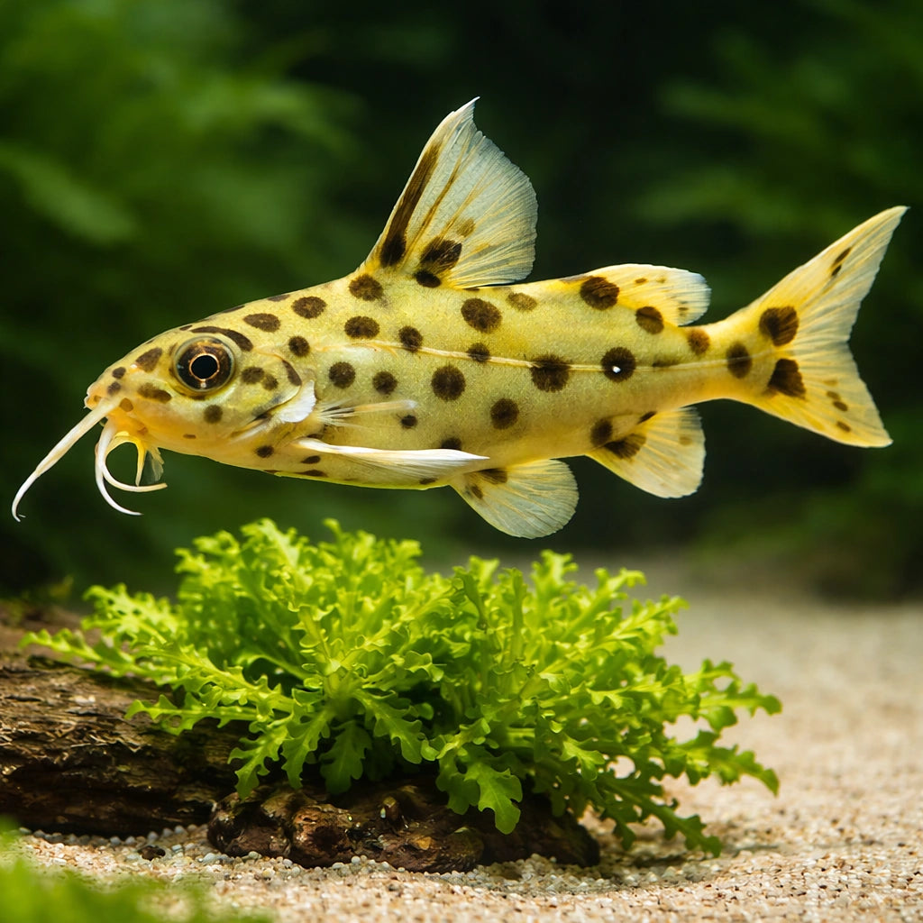 Synodontis njassae — tropical fish for sale UK — AI scale plant view