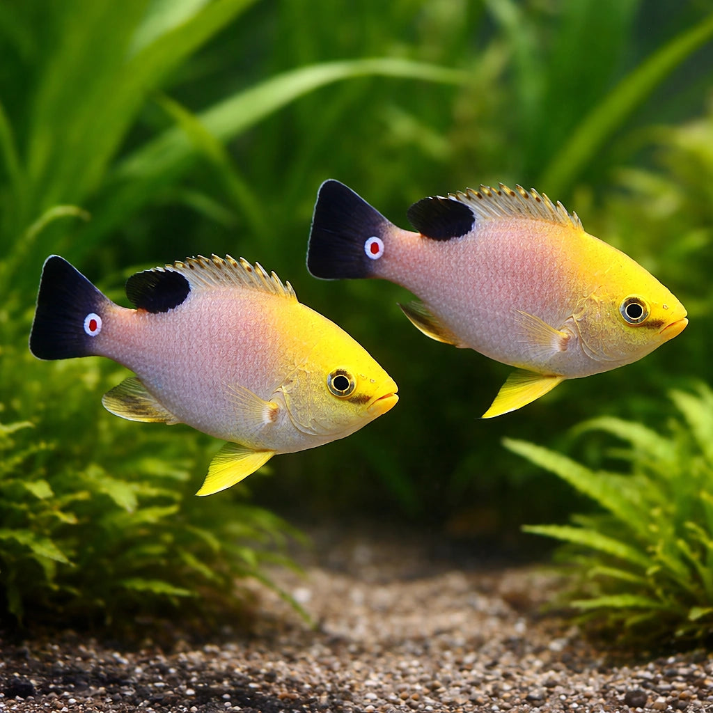 Talbots Demoiselle M — tropical fish for sale UK — AI pair planted view