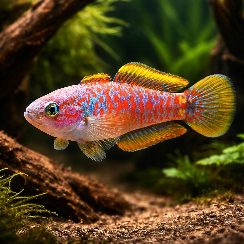 Tateurndina Ocellicauda — Mudskipper and Goby for sale UK — AI hero driftwood view
