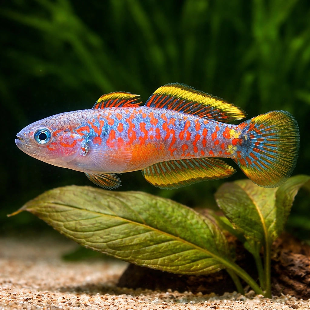 Tateurndina Ocellicauda — Mudskipper and Goby for sale UK — AI scale plant view