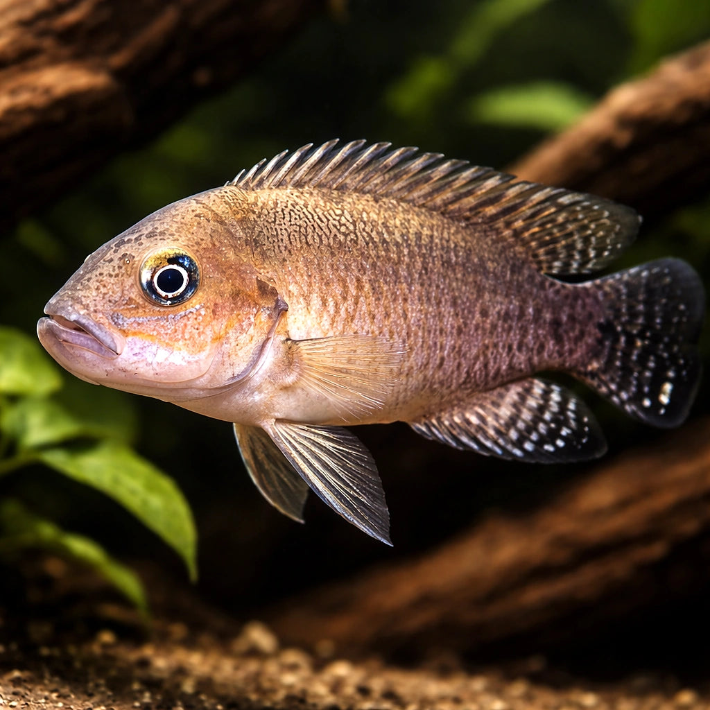 Telmatochromis burgeoni 4 - — tropical fish for sale UK — AI hero driftwood view