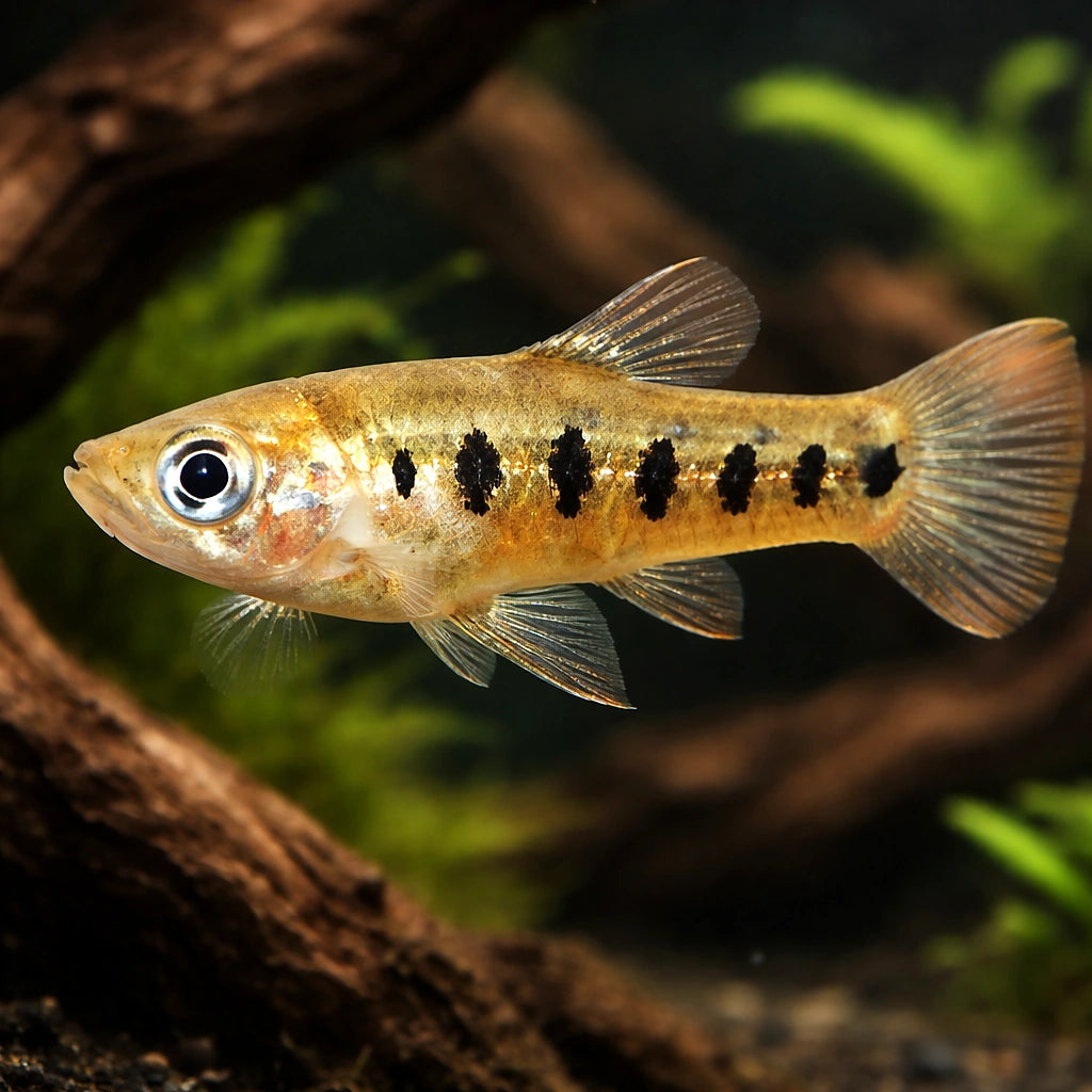 Ten spotted -bearer — tropical fish for sale UK — AI hero driftwood view