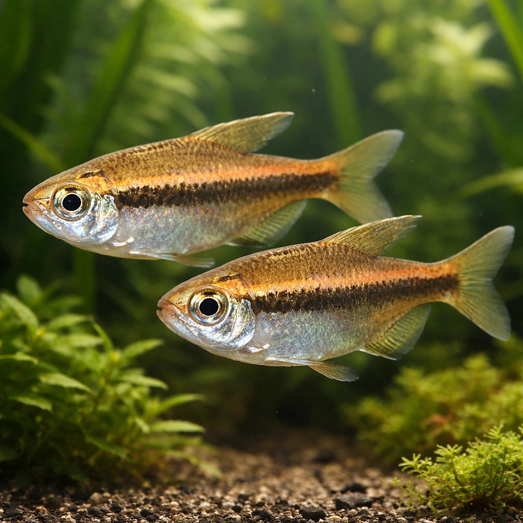 Tetra Wilmae — tropical fish for sale UK — AI pair planted view