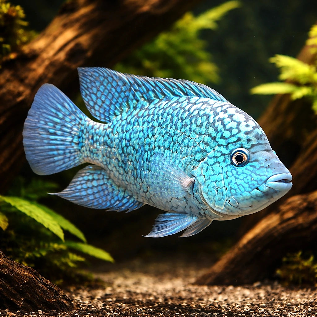 Texas Cichlid — South American Cichlids for sale UK — AI hero driftwood view