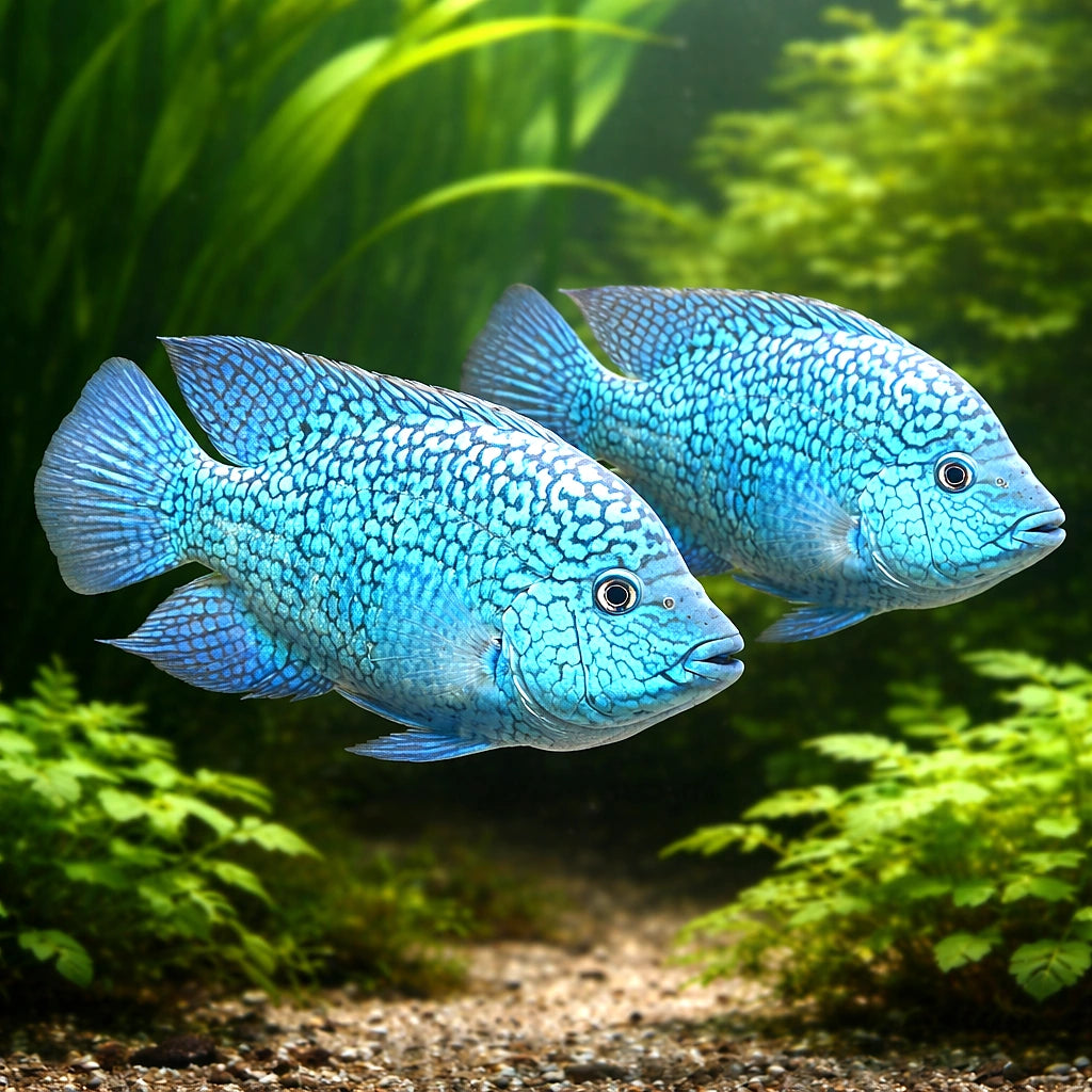 Texas Cichlid — South American Cichlids for sale UK — AI pair planted view