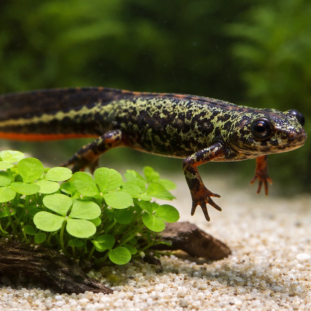 The marbled newt — tropical fish for sale UK — AI scale plant view