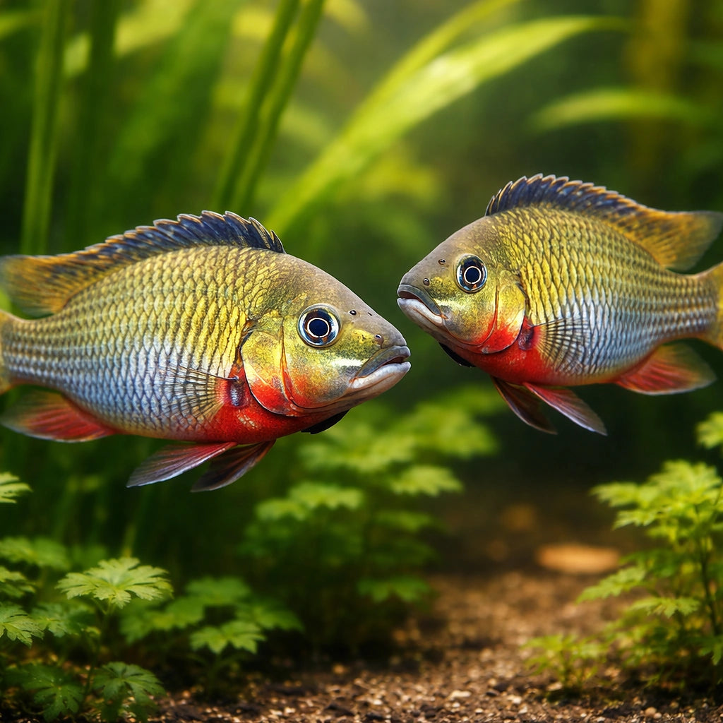 Thoracochromis brauschi 4 - — tropical fish for sale UK — AI pair planted view