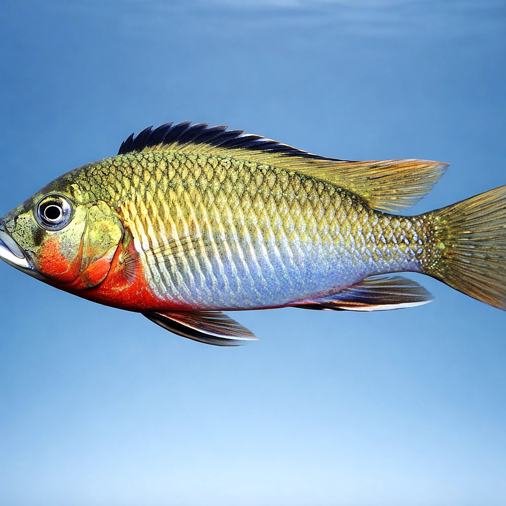 Thoracochromis brauschi 4 - — tropical fish for sale UK — AI side clean view