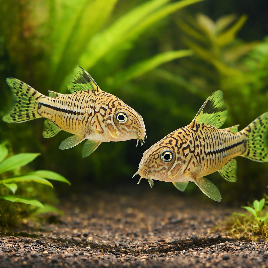 Threestripe catfish — tropical fish for sale UK — AI pair planted view