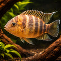 Tilapia jokki 4 - — tropical fish for sale UK — AI hero driftwood view