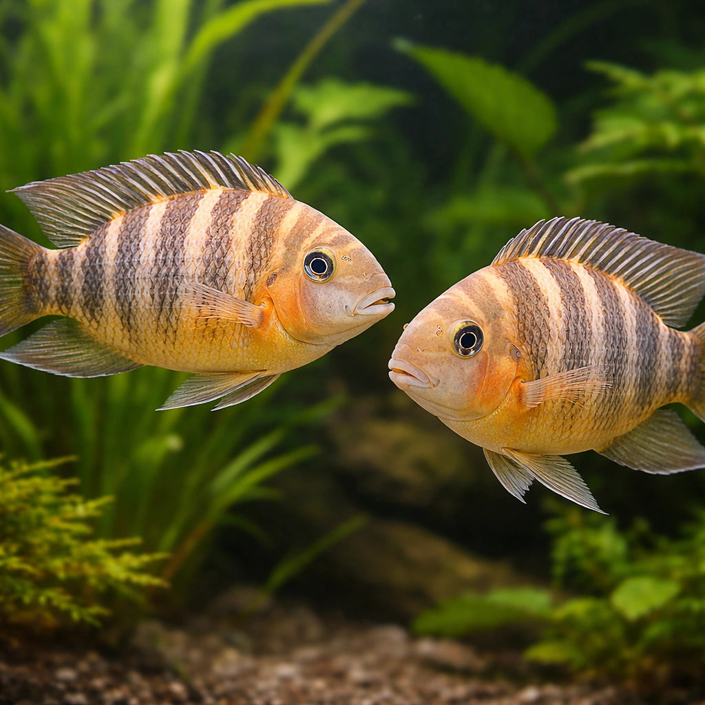 Tilapia jokki 4 - — tropical fish for sale UK — AI pair planted view