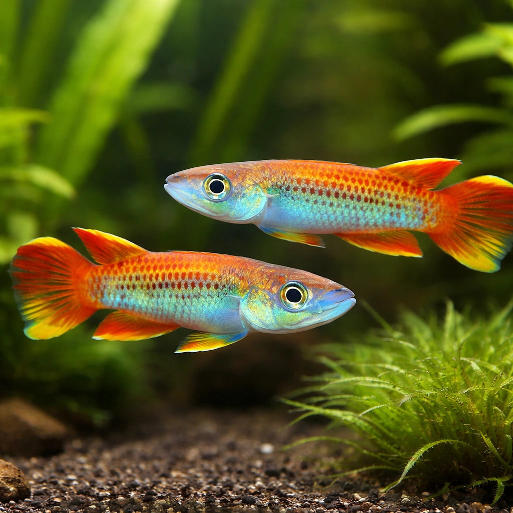 Togo Panchax — tropical fish for sale UK — AI pair planted view