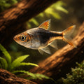 Trigonostigma Heteromorpha — Rasboras for sale UK — AI hero driftwood view