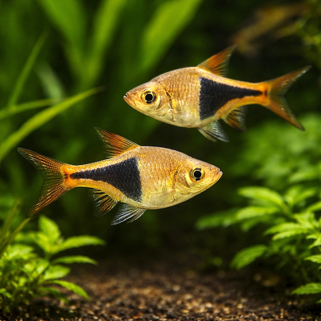 Trigonostigma Heteromorpha — Rasboras for sale UK — AI pair planted view